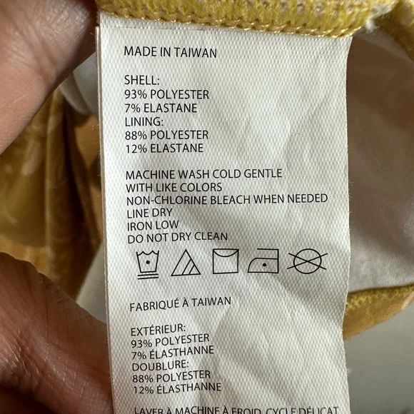 🌷PRANA Mustard Razorback Dress Size M - Picture 10 of 10